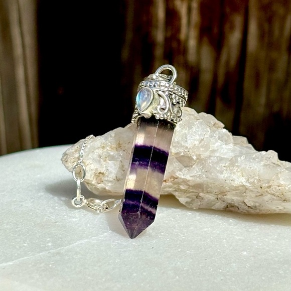 Fluorite & Moonstone Necklace - Picture 10 of 15